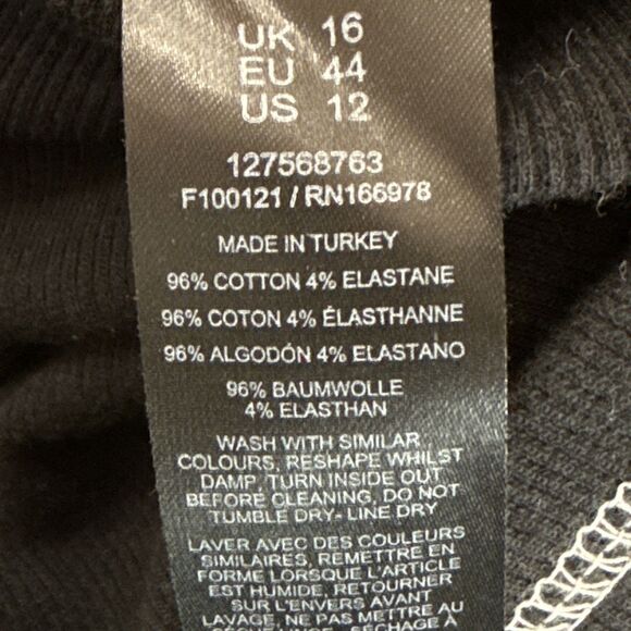 OSOS Design Maxi Dress Sz US12. Black Sleeveless Summer Boho Cotton Stretch - Picture 12 of 12